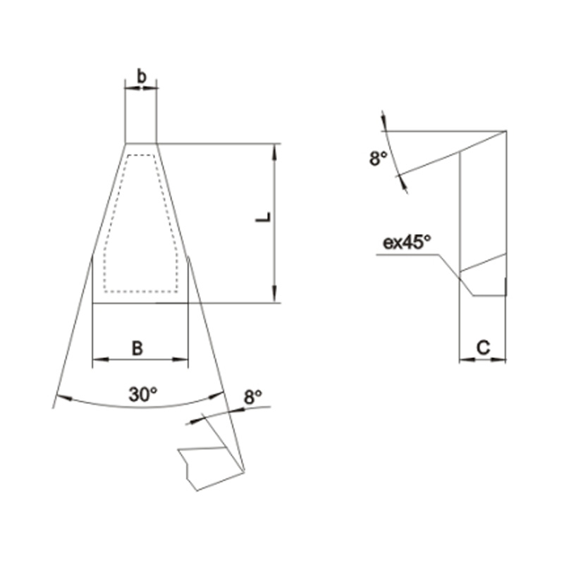 C2 Type For Refined Turning Tool And Ladder Screw Turning Tool