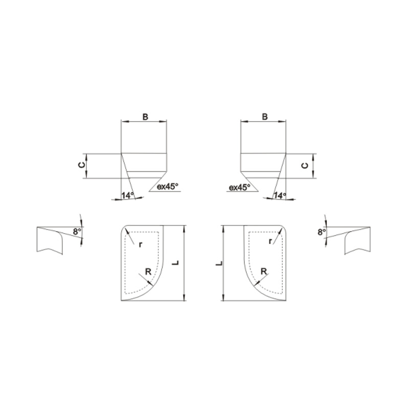 A4 Type For Cylindrical Tuming Tool、Boring Cutter And Facing Tool