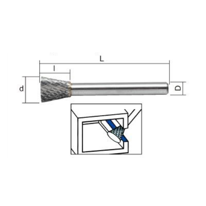 Carbide Burrs Opposite Taper