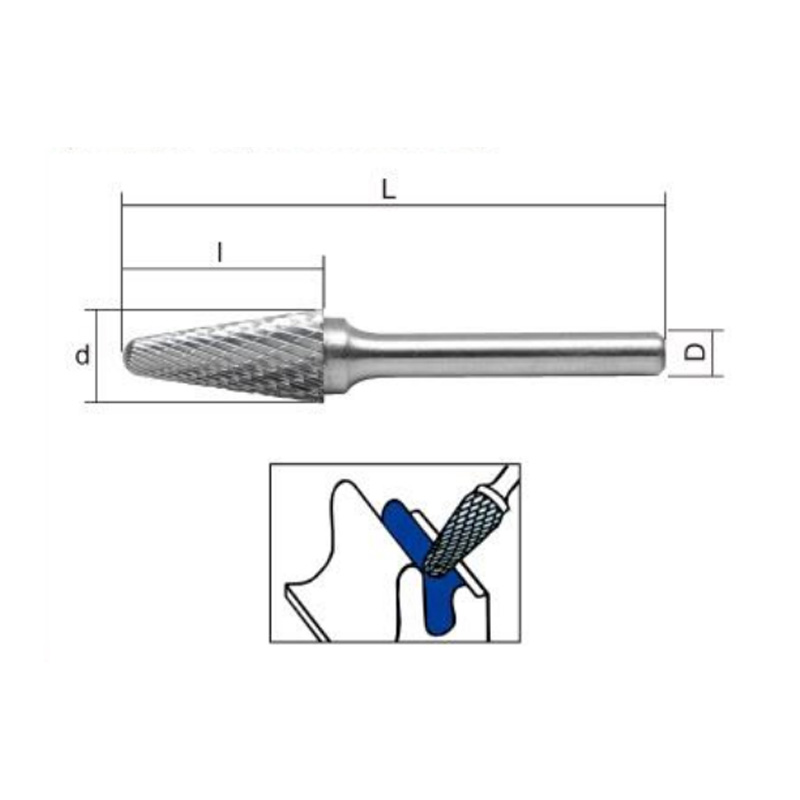 Carbide Burrs Taper With Ball Top