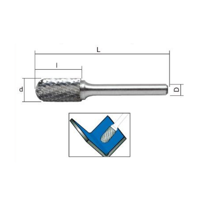 Carbide Burrs Cylinder With Ball Top