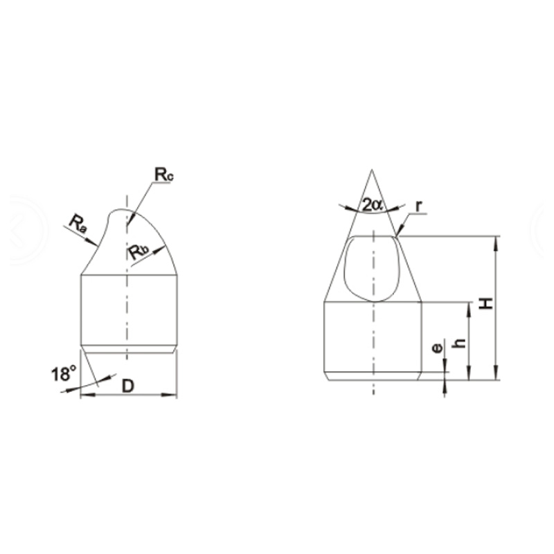 Carbide Inserts DS Type (S type half-round tooth)