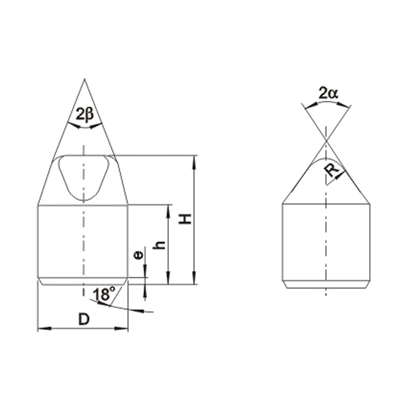 Carbide Inserts DX Type (X type wedge tooth)