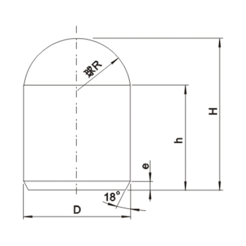 Carbide Inserts DQ Type (Q type spherical tooth)